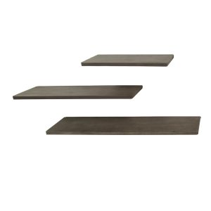 Giga Meubel Wandplank Ferro – Metaal – Set van 3 – 120x20x3cm