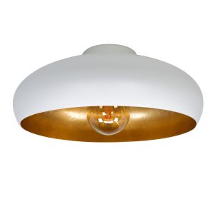 EGLO plafondlamp Mogano – e27 – ø 40 cm – wit/goud EGLO plafondlamp Mogano – e27 – ø 40 cm – wit/goud