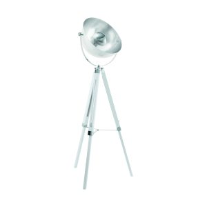 EGLO vloerlamp Covaleda – e27 – 1-lichts – wit/chroom/zilver EGLO vloerlamp Covaleda – e27 – 1-lichts – wit/chroom/zilver