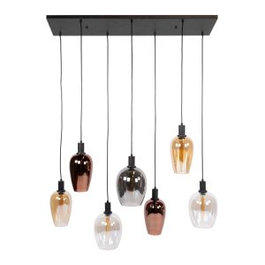 Giga Living Hanglamp Amfora – Zwart Metaal – 120x35x150cm