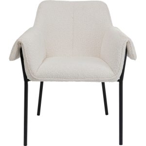 Kare Design Stoel met armleuning Bess creme Kare Design Stoel met armleuning Bess creme
