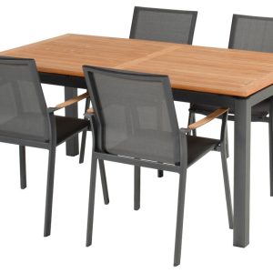 Hartman Tuinstoel Aruba – Antraciet Aluminium – Zithoogte 44cm