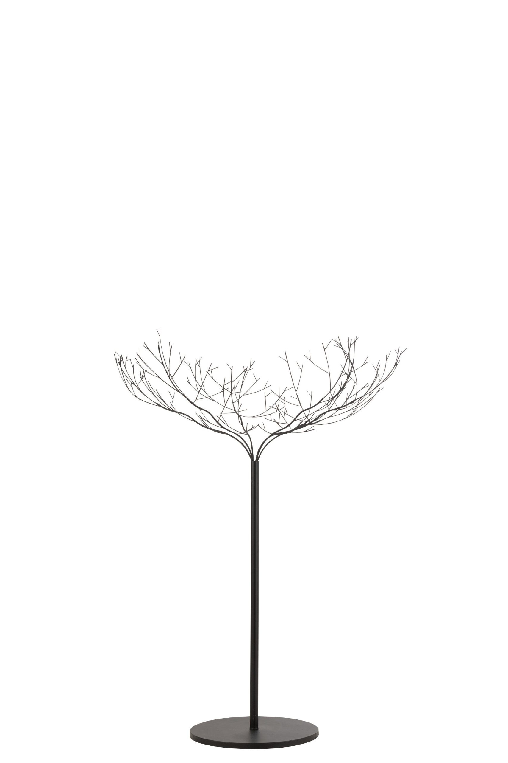 J-Line decoratie Boom - metaal - zwart - medium