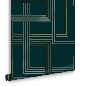 Graham & Brown Vliesbehang – Entwine Emerald – 10mx52cm Graham & Brown Vliesbehang – Entwine Emerald – 10mx52cm