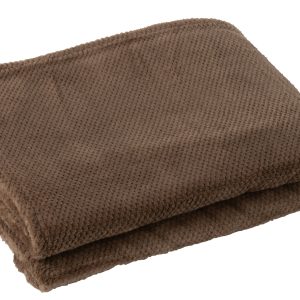 J-Line plaid Snuggle – polyester – bruin J-Line plaid Snuggle – polyester – bruin