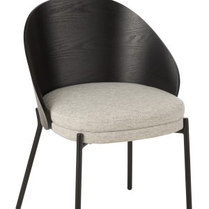 J-Line stoel Lone – multiplex/metaal – zwart/grijs