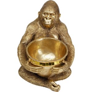 Kare Design Woonaccessoires gouden gorilla snede Kare Design Woonaccessoires gouden gorilla snede