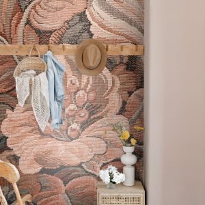 ESTAhome fotobehang geborduurd bloemmotief terracotta bruin – 186 x 27 ESTAhome fotobehang geborduurd bloemmotief terracotta bruin – 186 x 27