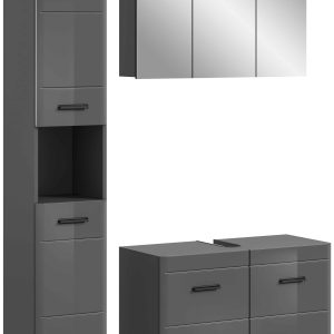 Furnilux Badkamercombinatie grijs-grijs – 125x190x34cm Furnilux Badkamercombinatie grijs-grijs – 125x190x34cm