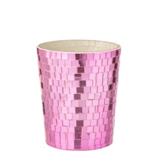 J-Line geurkaars Spiegel – glas – roze