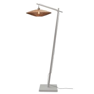 GOOD&MOJO vloerlamp Iguazu – bruin – Ø30cm GOOD&MOJO vloerlamp Iguazu – bruin – Ø30cm
