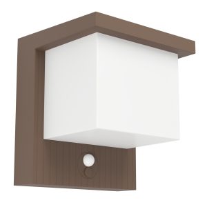 EGLO wandlamp buiten Frigento – roestbruin – solar – sensor
