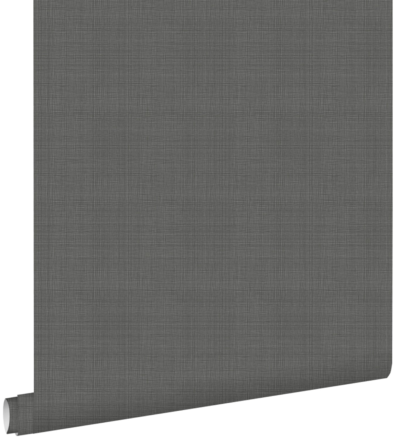 ESTAhome behang linnenstructuur donkergrijs - 53 cm x 10.05 m - 139028
