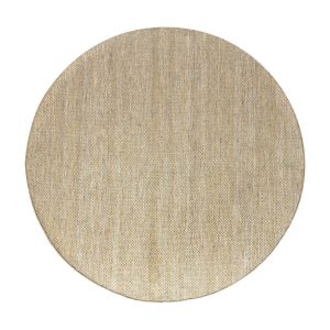 Interieur05 Vloerkleed Gerecycled Materiaal Rond Ciro Geel/Naturel op=