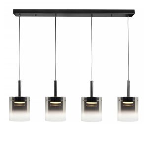 Highlight hanglamp Salerno – 4 lichts – 110 x 150 cm – zwart