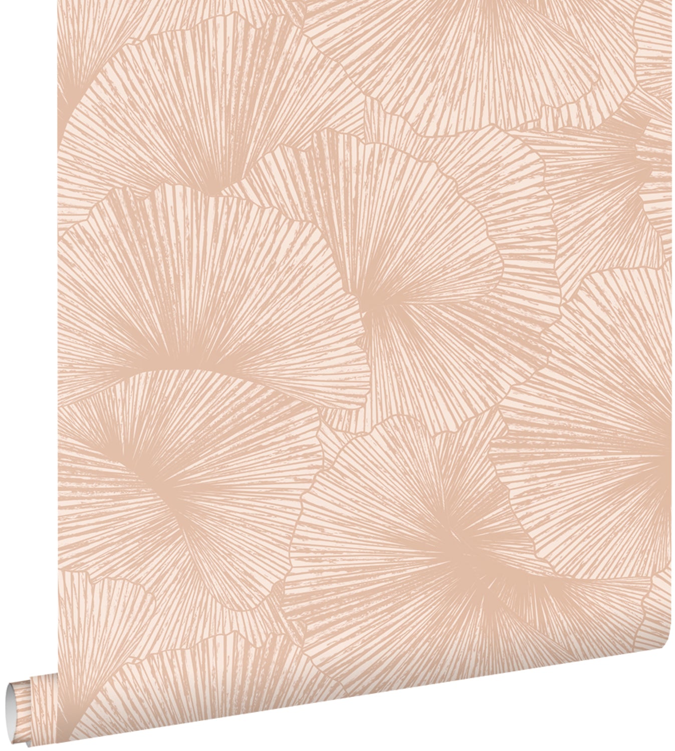 ESTAhome behang 3D-motief bladeren oudroze - 53 cm x 10.05 m - 131397