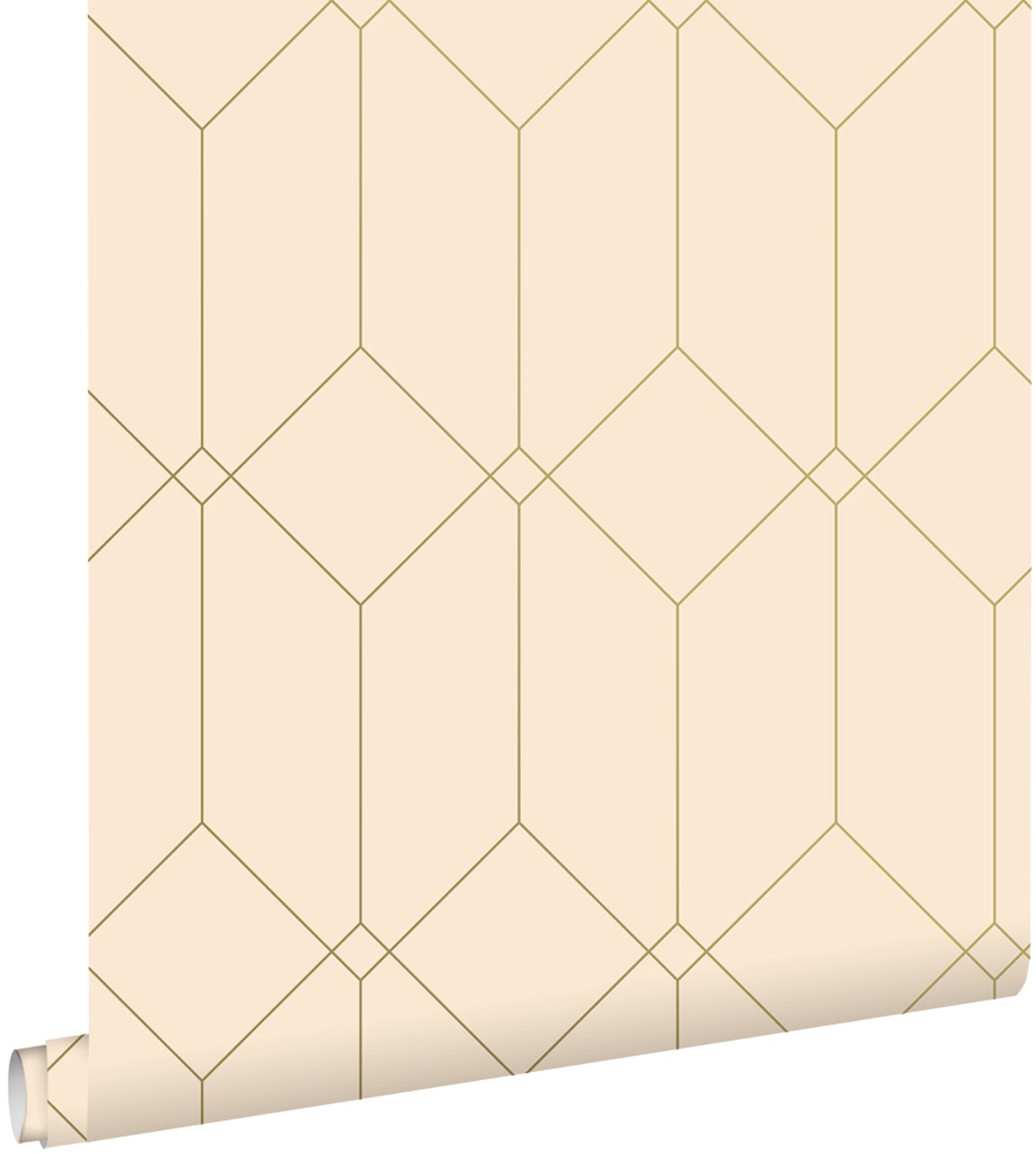 ESTAhome behang art deco motief goud en beige - 53 cm x 10.05 m - 1397