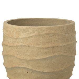 J-Line bloempot Golf + Buiten zand – steen – beige – large