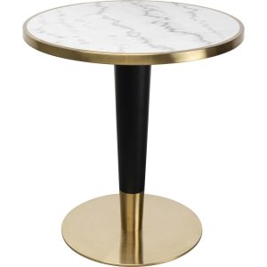 Kare Design Eettafel Bistrot Amalia Ø70cm wit marmer Kare Design Eettafel Bistrot Amalia Ø70cm wit marmer