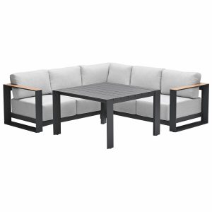Garden Impressions lounge dining set Malakka valley sand – light teak