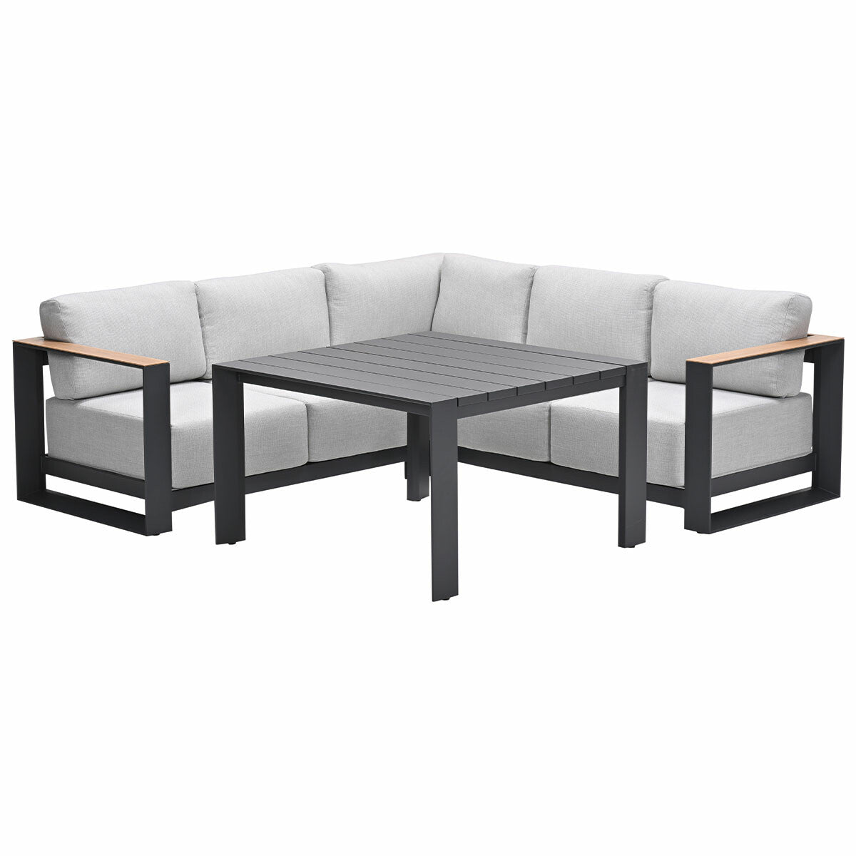 Garden Impressions lounge dining set Malakka valley sand - light teak