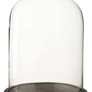 J-Line Decoratieve stolp – glas – donkerbruin – large