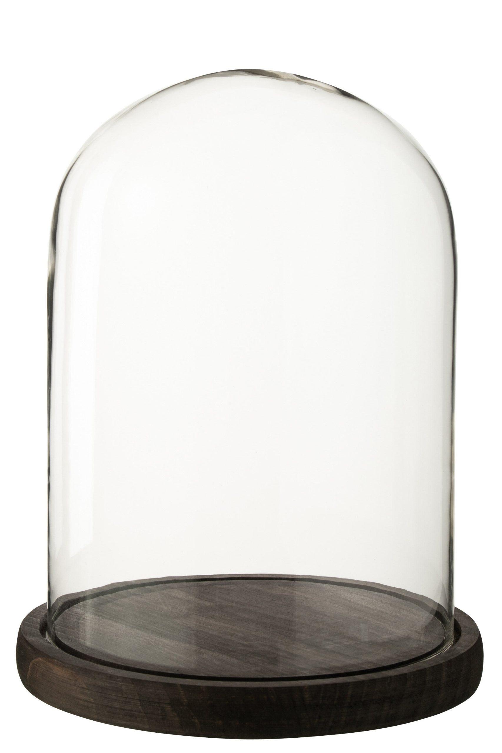J-Line Decoratieve stolp - glas - donkerbruin - large