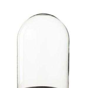 J-Line Decoratieve stolp – glas – donkerbruin – medium