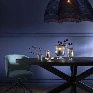J-Line windlicht Modern Ster – glas – grijs – 22 cm hoog J-Line windlicht Modern Ster – glas – grijs – 22 cm hoog