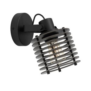 EGLO wandlamp Segovia – e27 – hout – zwart, wit EGLO wandlamp Segovia – e27 – hout – zwart, wit
