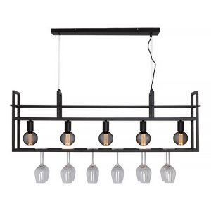 Freelight hanglamp Barista – 5 lichts – 120 x 160 cm – zwart Freelight hanglamp Barista – 5 lichts – 120 x 160 cm – zwart