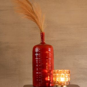 J-Line decoratie tak Plumeau – kunststof – oranje/roest – medium