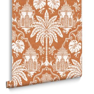 Graham & Brown Vliesbehang – Imperial Orange -10mx52cm