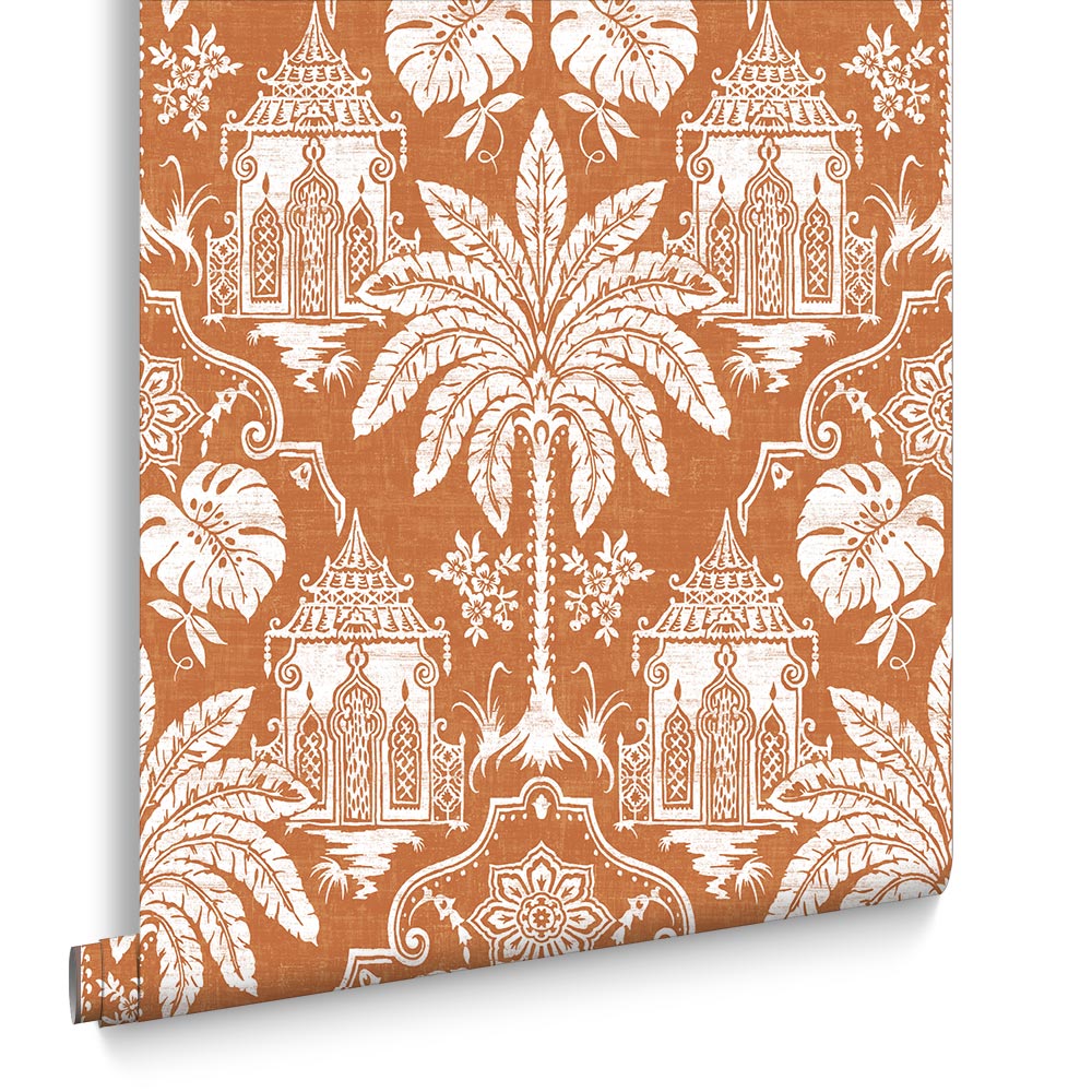 Graham & Brown Vliesbehang - Imperial Orange -10mx52cm