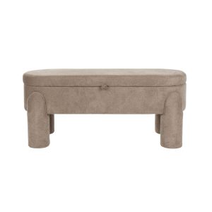 Housecraft Living Orly Bankje met opbergruimte 113 cm – Grijs