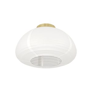 EGLO plafondlamp Summerhill – e27 – papier/staal – wit/bruin EGLO plafondlamp Summerhill – e27 – papier/staal – wit/bruin