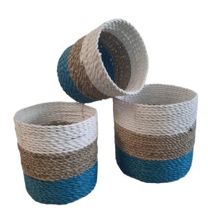 FurniLux Natuurlijke plantenbakken/ Mandenset – 20x20x21cm FurniLux Natuurlijke plantenbakken/ Mandenset – 20x20x21cm