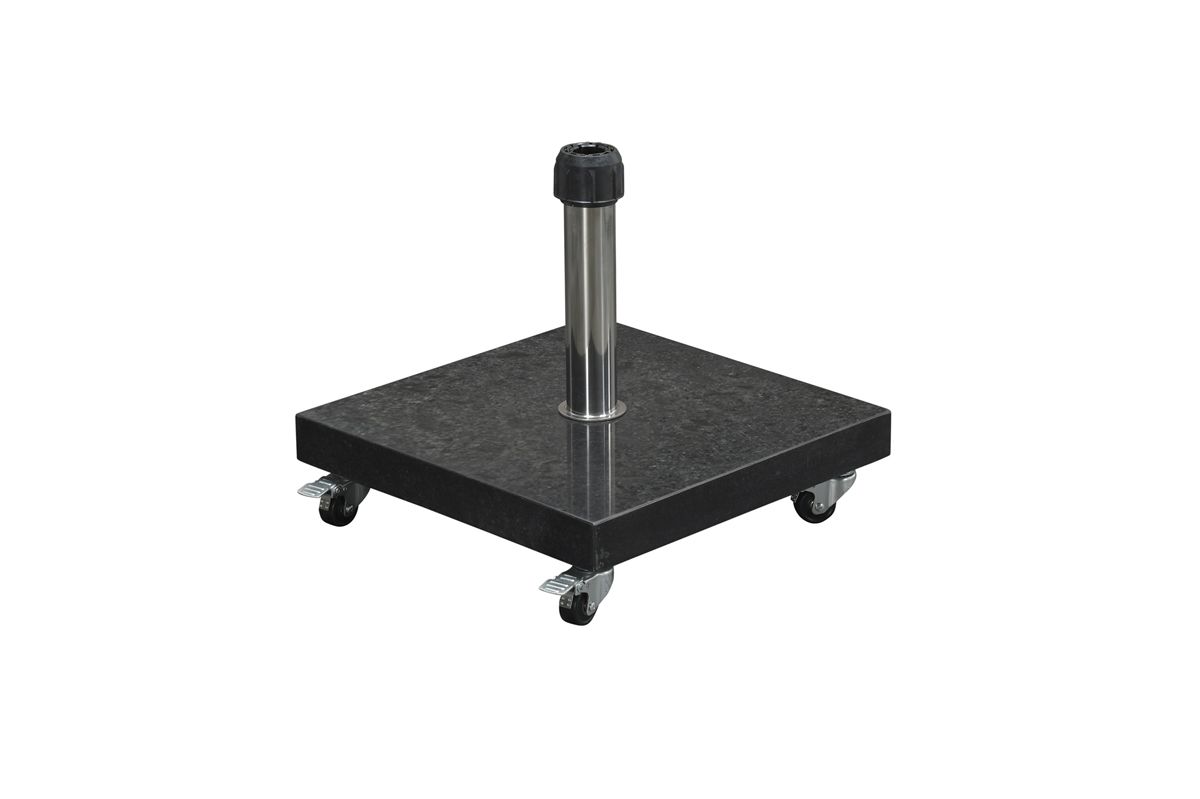 Eureka granieten parasolvoet - 60 kg - royal antraciet - verrijdbaar