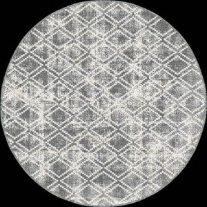 Rond Buitenkleed Frost – Grijs/wit – dubbelzijdig – EVA Interior Rond Buitenkleed Frost – Grijs/wit – dubbelzijdig – EVA Interior