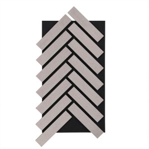HOME DELUXE – Akoestisch paneel visgraatmotief Grey Oak 80 x 40 cm