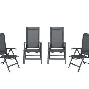 Garden Impressions Limone tuinstoelen set van 4 verstelbaar Garden Impressions Limone tuinstoelen set van 4 verstelbaar