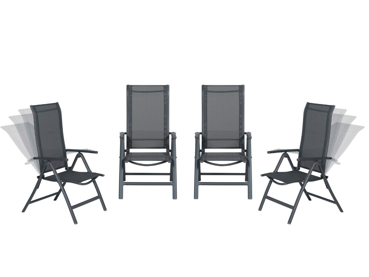 Garden Impressions Limone tuinstoelen set van 4 verstelbaar