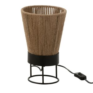 J-Line tafellamp Nina – jute – beige