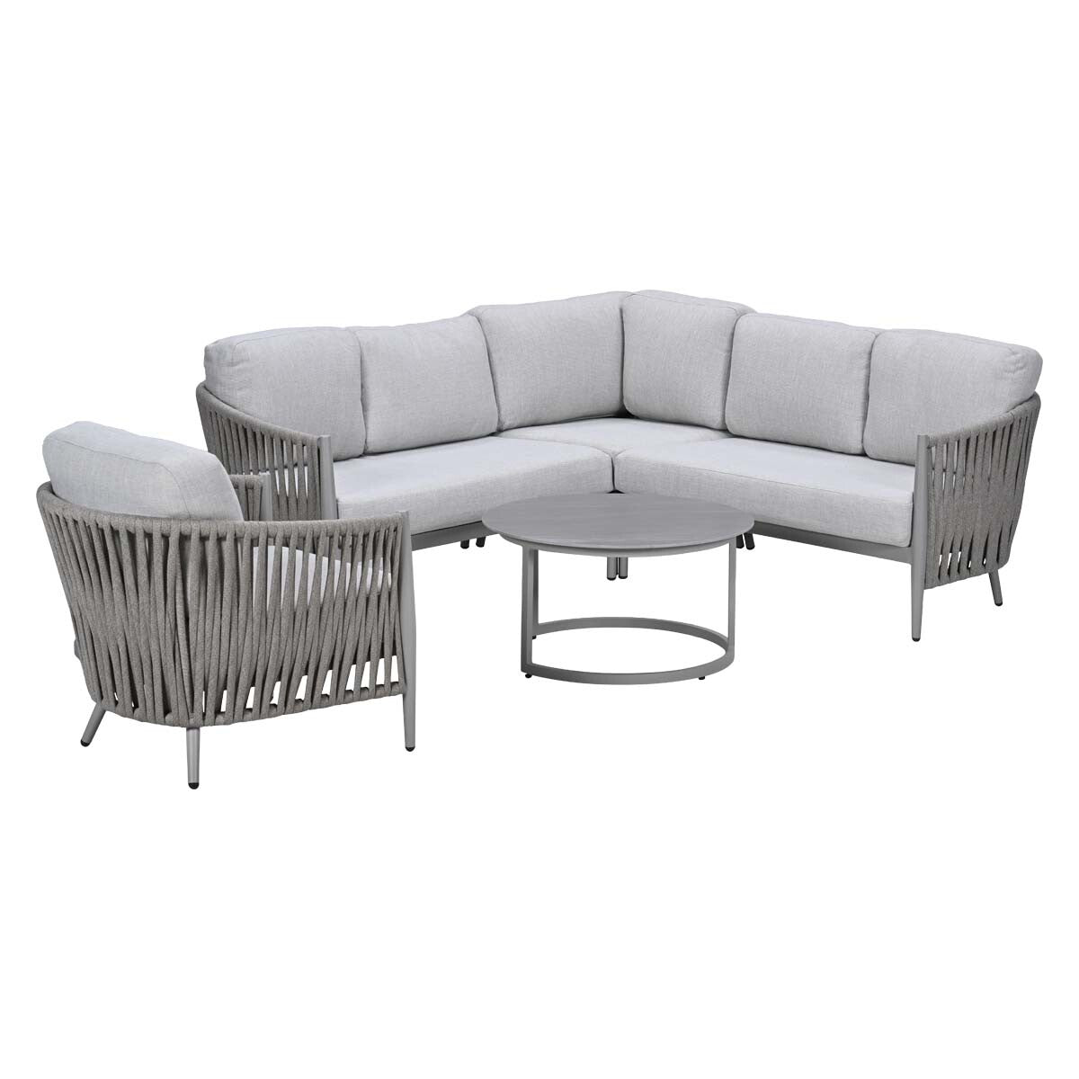 Garden Impressions Loungeset Devin hoek 6-delig - Monte Carlo loungeta