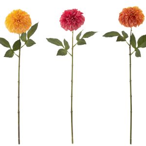 J-Line boeket Dahlia – kunststof – mix – 3 stuks J-Line boeket Dahlia – kunststof – mix – 3 stuks