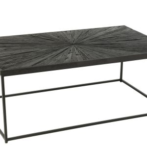J-Line salontafel Shanil – hout/ijzer – zwart J-Line salontafel Shanil – hout/ijzer – zwart