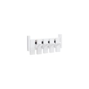 Home Deluxe Kapstok PORTE – 32 x 3,5 x 15 cm, wit