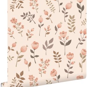 ESTAhome behang bloemen zacht roze en beige – 53 cm x 10.05 m – 139693 ESTAhome behang bloemen zacht roze en beige – 53 cm x 10.05 m – 139693