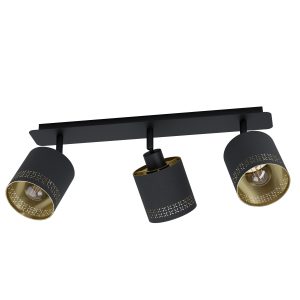 EGLO spot Esteperra – e27 – 57,5 cm – zwart/goud EGLO spot Esteperra – e27 – 57,5 cm – zwart/goud