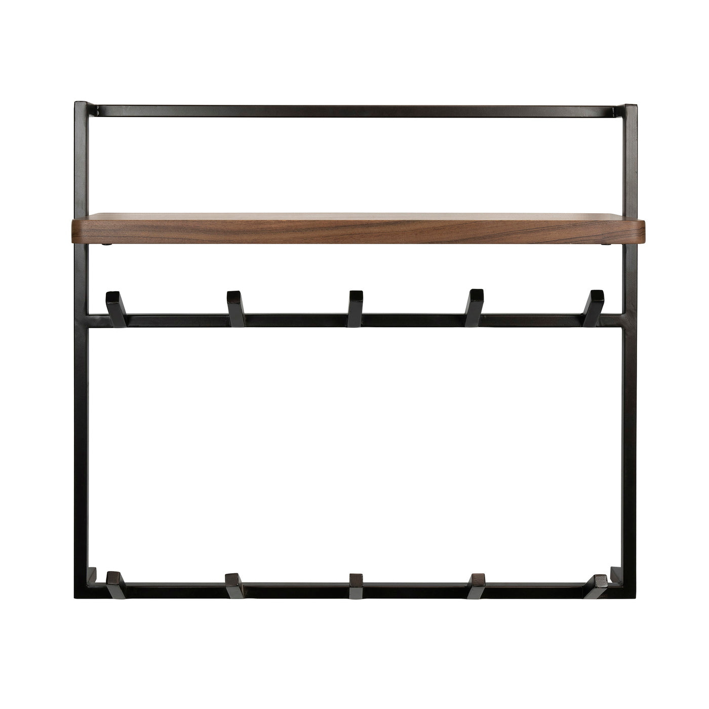 Giga Meubel Kapstok Air Solid - Bruin Hout - 2x6 Haken - 85x25x75cm
